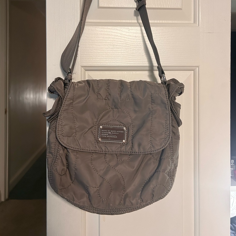Marc Jacobs Quilted Gray Crossbody Bag